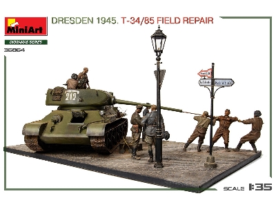 Dresden 1945 T-34/85 Field Repair - Big Set - image 68