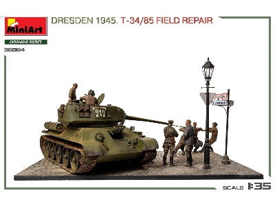Dresden 1945 T-34/85 Field Repair - Big Set - image 73