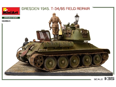 Dresden 1945 T-34/85 Field Repair - Big Set - image 74