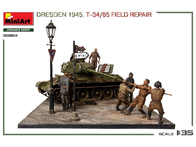 Dresden 1945 T-34/85 Field Repair - Big Set - image 75