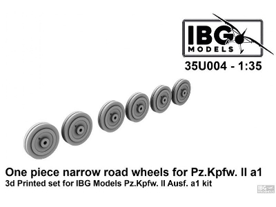 Pz. Kpfw. Ii A1 - One Piece Narrow Road Wheels (For Ibg Kits) - image 1