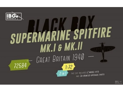 Black Box - Supermarine Spitfire Mk. I & Mk. Ii Great Britain 1940 (2 In 1 Kit) - image 1