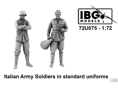 Italian Wwii Army Soldiers In Standard Uniforms - image 1