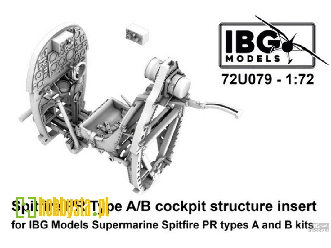 Supermarine Spitfire Pr Type A / B - Cockpit Structure Insert (For Ibg Kits) - image 1