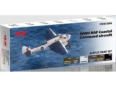 Acrylic Paint Set For WWII Raf Coastal Command Aircraft - image 1