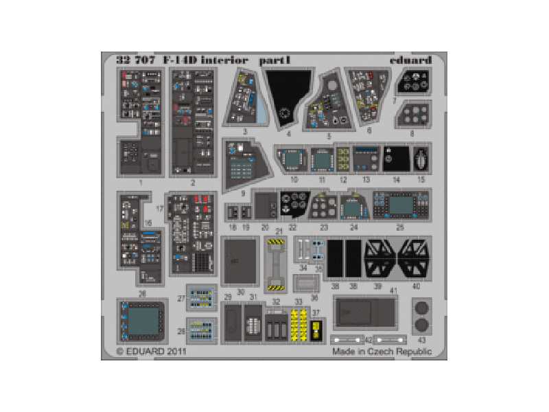 F-14D interior S. A. 1/32 - Trumpeter - image 1