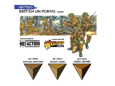 Ak 17503 British Wwii Uniforms Paints Set - image 3