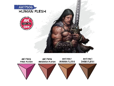 Ak 17506 Human Flesh Paints Set - image 3