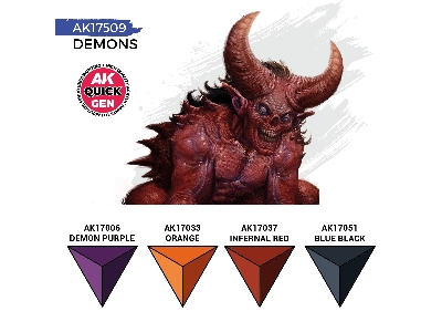 Ak 17509 Demons Paints Set - image 3