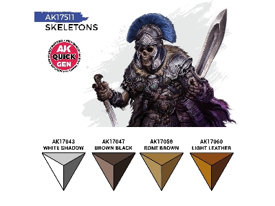 Ak 17511 Skeletons Paints Set - image 3