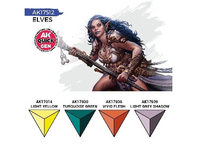 Ak 17512 Elves Paints Set - image 3
