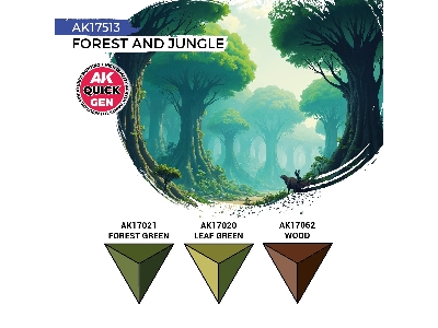 Ak 17513 Forest And Jungle Paints Set - image 3