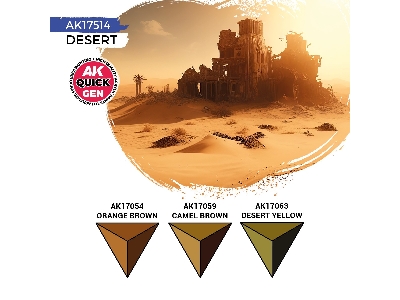 Ak 17514 Desert Paints Set - image 3