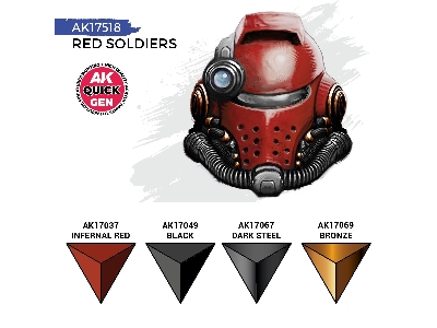 Ak 17518 Red Soldiers Paints Set - image 3