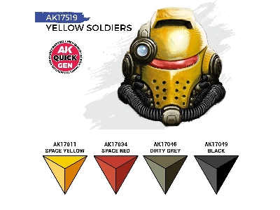 Ak 17519 Yellow Soldiers Paints Set - image 3