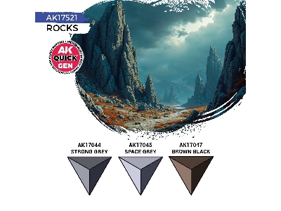 Ak 17521 Rocks Paints Set - image 3