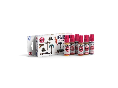 Ak 17522 Metallics Paints Set - image 2