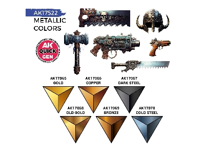 Ak 17522 Metallics Paints Set - image 3