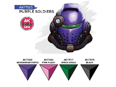 Ak 17523 Purple Soldiers Paints Set - image 3