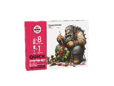 Quick Starter Set (8 Quick Gen + 1 Medium + 1 Free Brush) - image 1