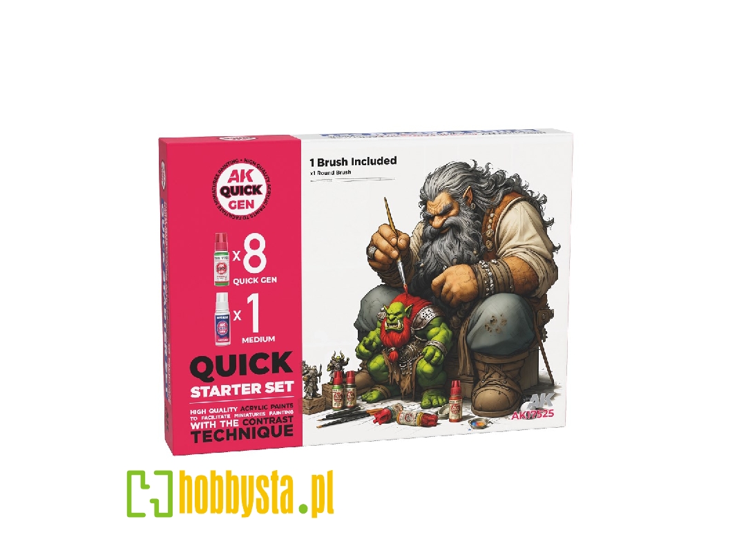 Quick Starter Set (8 Quick Gen + 1 Medium + 1 Free Brush) - image 1