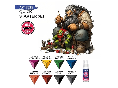Quick Starter Set (8 Quick Gen + 1 Medium + 1 Free Brush) - image 3