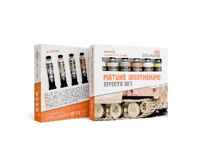 Akg26 Nature Weathering Effects Set - Ak Gouaches - image 1