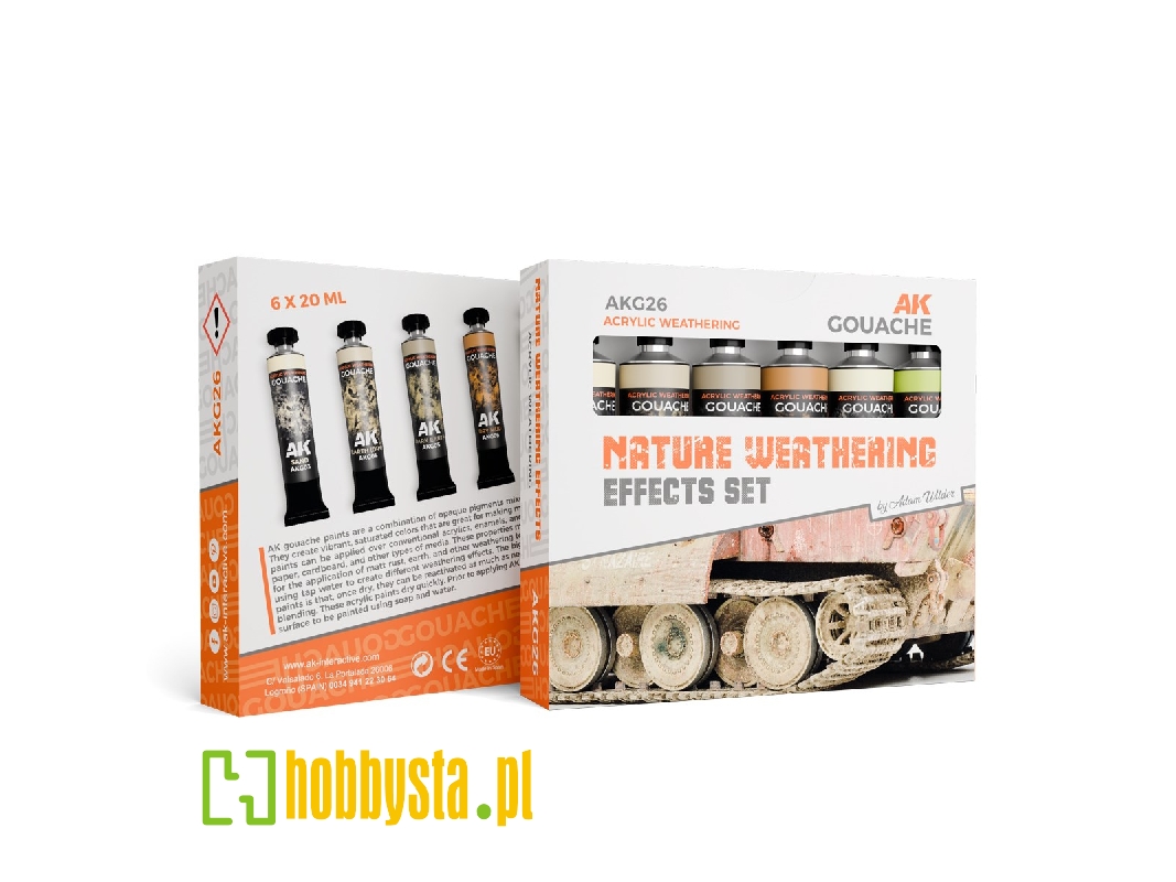 Akg26 Nature Weathering Effects Set - Ak Gouaches - image 1