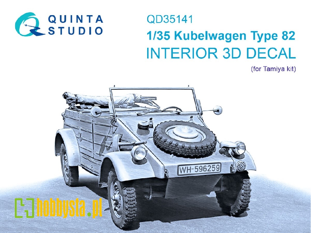 Kubelwagen Type 82 - Interior 3D Decal (For Tamiya Kit) - image 1 Kubelwagen Type 82 - Interior 3D Decal (For Tamiya Kit) - image 1