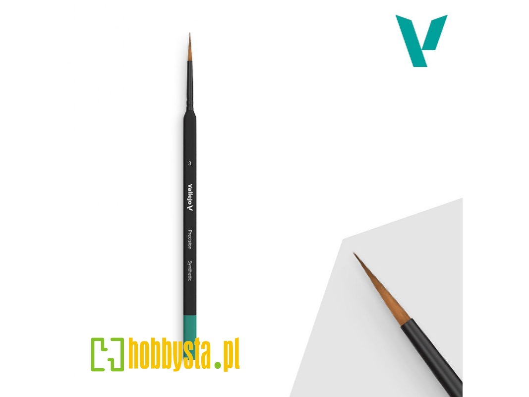 Brush - Precision - Round Synthetic No. 3 Triangular H - image 1 Brush - Precision - Round Synthetic No. 3 Triangular H - image 1