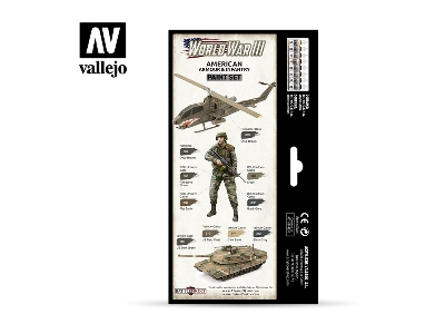 70220 World War Iii Wargames Color Series - American Armour & Infantry Model Color Paint Set - image 2