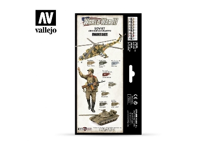 70221 World War Iii Wargames Color Series - Soviet Armour & Infantry Model Color Paint Set - image 2