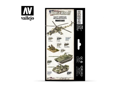 70224 World War Iii Wargames Color Series - East German Armour & Infantry Model Color Paint Set - image 2