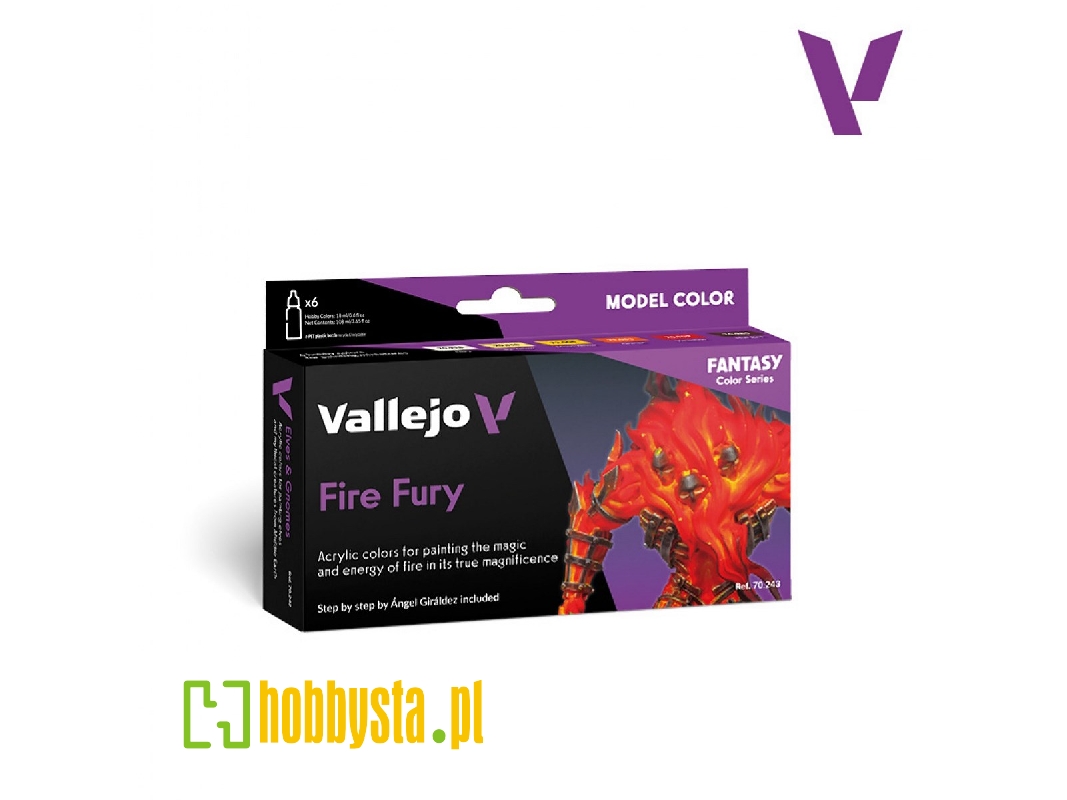 70243 Fantasy Color Series - Fire Fury Model Color Acrylic Set - image 1