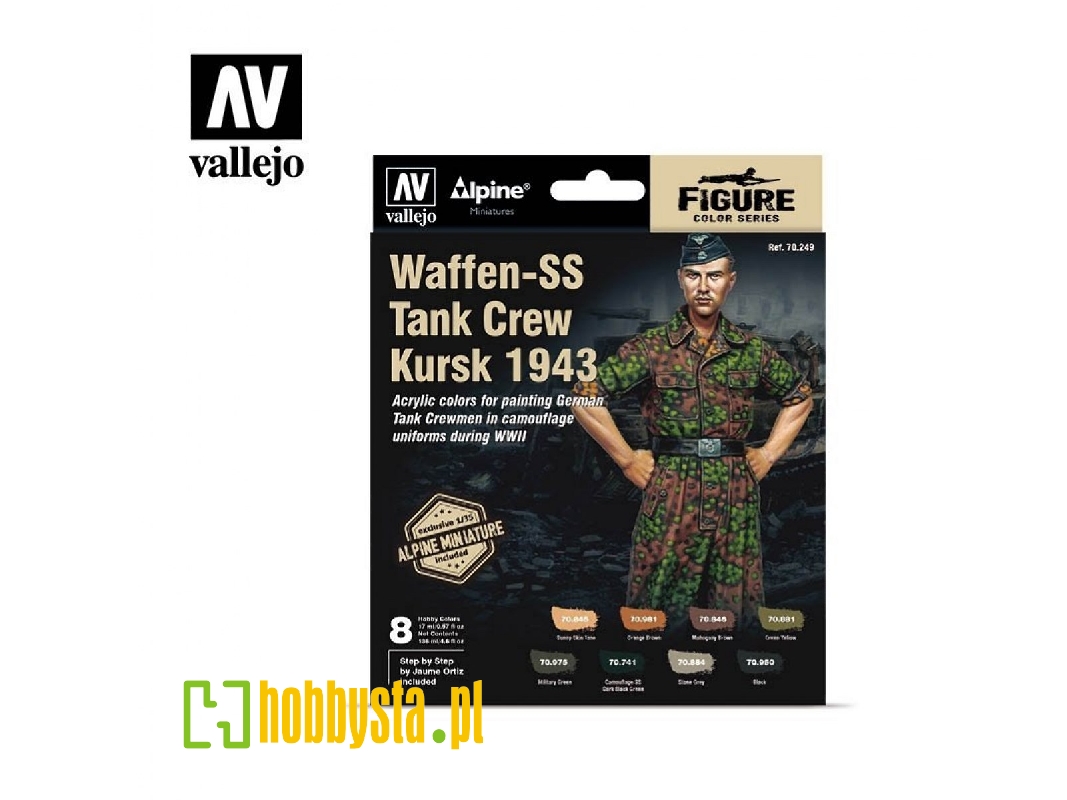 70248 Waffen-ss Tank Crew Kursk 1943 Figure Color Series + Exclusive Mini - image 1