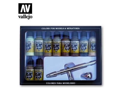 71168 Model Air - Airbrush Ultra H.S. + 10 Camouflage Colors - image 1