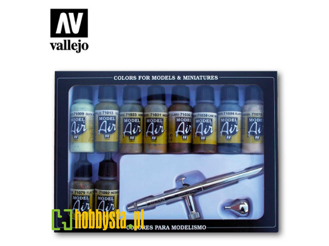 71168 Model Air - Airbrush Ultra H.S. + 10 Camouflage Colors - image 1