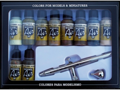 71168 Model Air - Airbrush Ultra H.S. + 10 Camouflage Colors - image 2