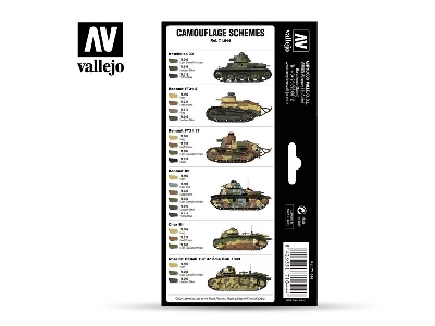 71644 Afv Color Series - Pre-war & Wwii French Camo Colors Model Air Set - image 2