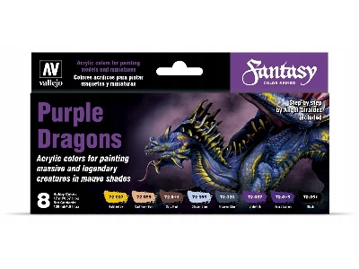 72305 Fantasy Color Series - Purple Dragons Game Color Set - image 1