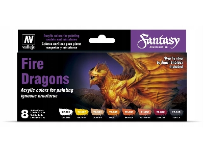 72312 Fantasy Color Series - Fire Dragons Game Color Set - image 1