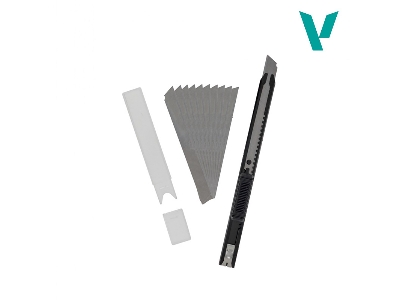 Slim Snap-off Knife & Blades (10pcs) - image 1