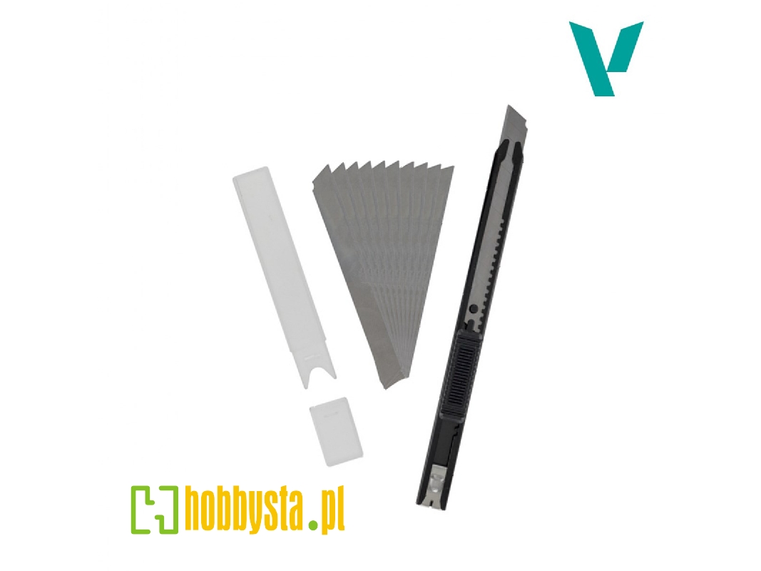Slim Snap-off Knife & Blades (10pcs) - image 1 Slim Snap-off Knife & Blades (10pcs) - image 1