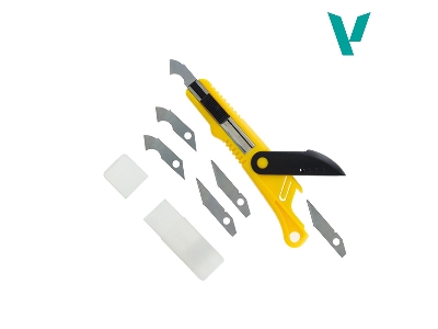 Plastic Cutter Scriber Tool & Spare Blades (5pcs) - image 1