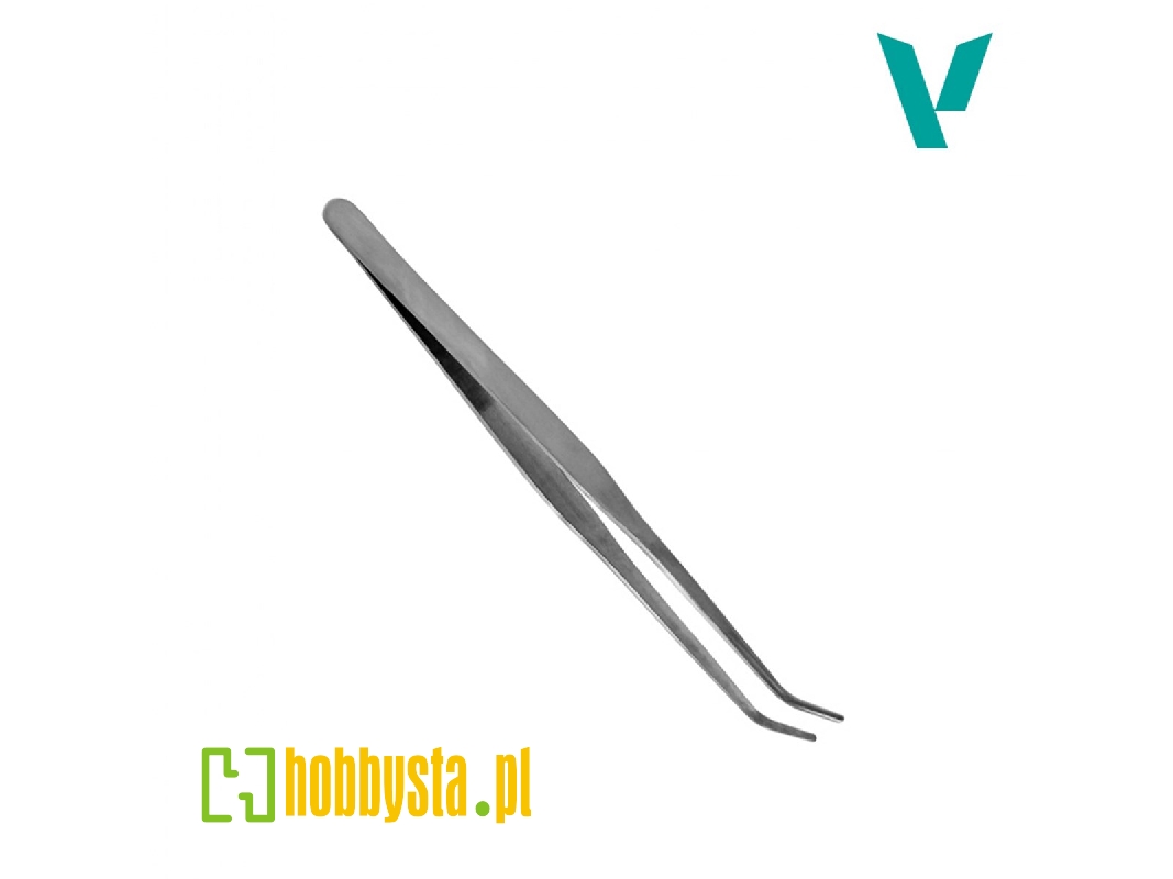 Curved Tip Stainless Steel Tweezers (175mm) - image 1