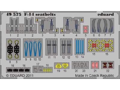 F-14A/ B seatbelts 1/48 - Hobby Boss - image 1