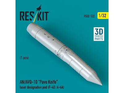 An/Avq-10 "pave Knife" Laser Designation Pod  (1 Piece / 3d Printed) - image 2