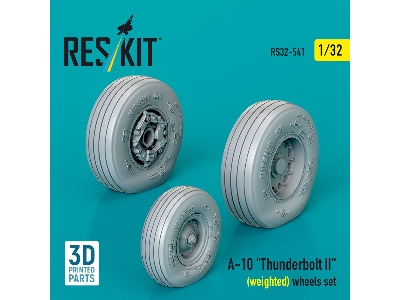 Faichild A-10 Thunderbolt Ii - Weighted Wheels Set (3d Printed) - image 1