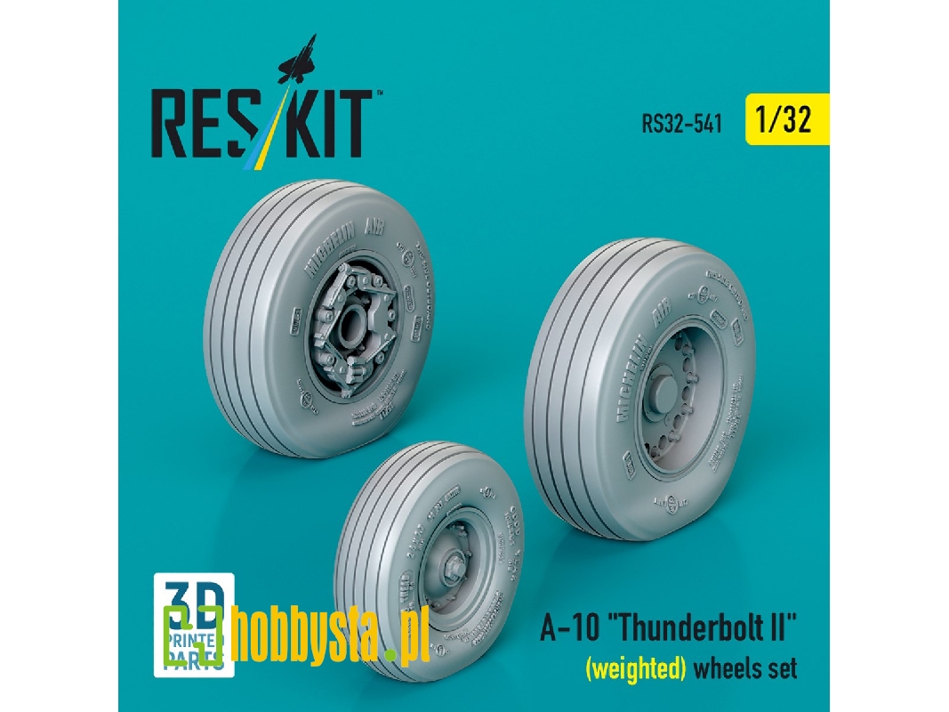 Faichild A-10 Thunderbolt Ii - Weighted Wheels Set (3d Printed) - image 1