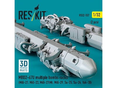 Mbd2-u6-67u Multiple Bombs Racks (2 Pcs / 3d Printed) - image 3